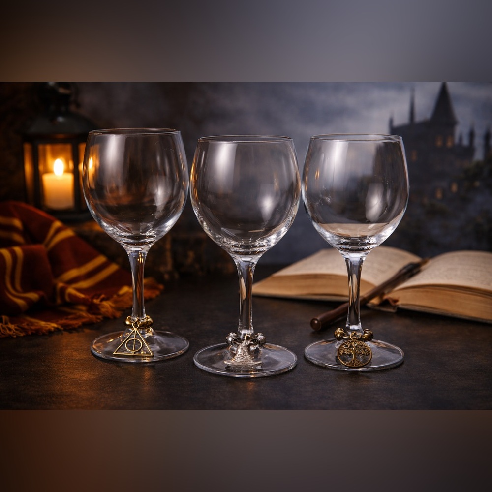 Harry Potter Handmade Wine Glass Charms – New Without Tags
